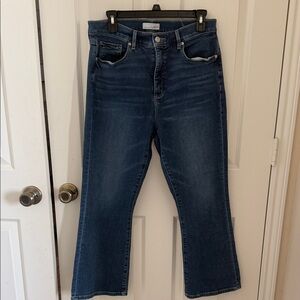 LOFT Dark Indigo Straight-Leg Jeans